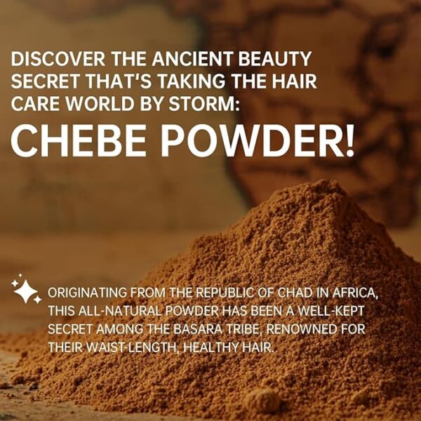 Chebe Powder for Hair Growth, Chebe Powder for Hair Growth,Chebe Hair Powder For Hair Thicker and Longer Hair All Hair Types (2PCS) - Image 4