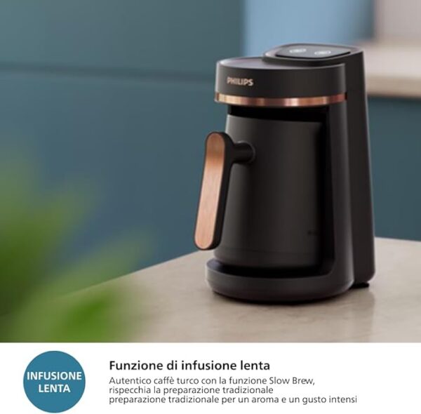 Philips HDA150/60 Turkish Coffee Machine, Traditional Flavor with Közde Cooking Function, 4 Cup Capacity, Overheating and Overflow Sensors, Touch Control Panel - Image 6
