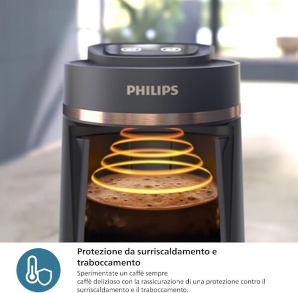 Philips HDA150/60 Turkish Coffee Machine, Traditional Flavor with Közde Cooking Function, 4 Cup Capacity, Overheating and Overflow Sensors, Touch Control Panel - Image 5
