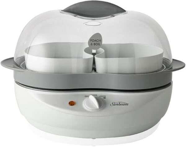 Sunbeam EC1300 Poach And Boil Egg Cooker, White - Image 3