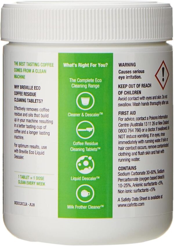 Breville Eco Coffee Residue Cleaning Tablets (40 Pack), BES013CLR - Image 3