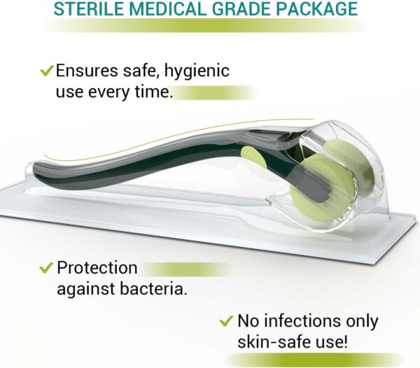 Sotrue Epifine Derma Roller For Hair Growth 0.5 mm With 540 Medical Grade Stainless Steel Needles Repairs Damaged Hair, Hair Fall Hair Thickening Reduces Acne Scars Safe Effective To Use - Image 2