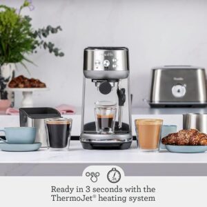 Breville the Bambino Espresso Machine, Brushed Stainless Steel, BES450BSS