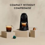 De'Longhi Nespresso Essenza Mini EN85W.SOLO, Automatic Coffee Maker, Single-Serve Capsule Coffee Machine, Welcome Set Included, Compact Design, 19 Bar Pressure, 1150W, Pure White
