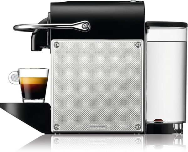 De'Longhi Nespresso Pixie EN127.S, Fully Automatic Coffee Machine, One-Button Coffee Machine with Multi-Function, Welcome Set Included, Compact Design, 19 Bar Pressure, 1260W, Silver