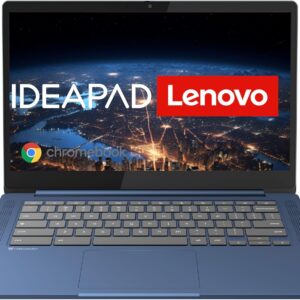 Lenovo Chromebook IdeaPad Slim 3, 14" Full HD Display | MediaTek Kompanio 520 | 4GB RAM | 64GB SSD | ARM Mali-G52 Graphics | Chrome OS | QWERTZ | Blue