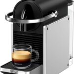 De'Longhi Nespresso Pixie EN127.S, Fully Automatic Coffee Machine, One-Button Coffee Machine with Multi-Function, Welcome Set Included, Compact Design, 19 Bar Pressure, 1260W, Silver