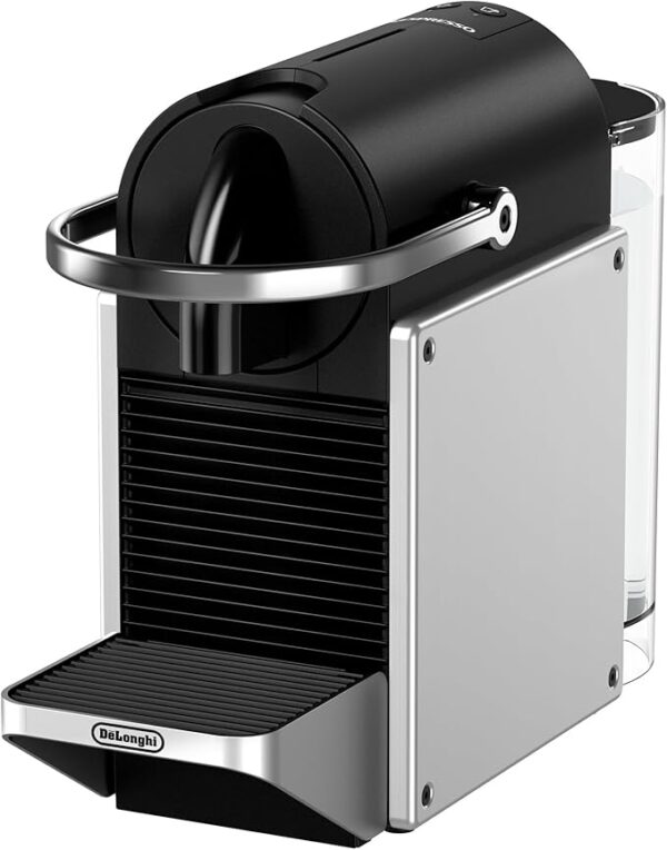 De'Longhi Nespresso Pixie EN127.S, Fully Automatic Coffee Machine, One-Button Coffee Machine with Multi-Function, Welcome Set Included, Compact Design, 19 Bar Pressure, 1260W, Silver - Image 5