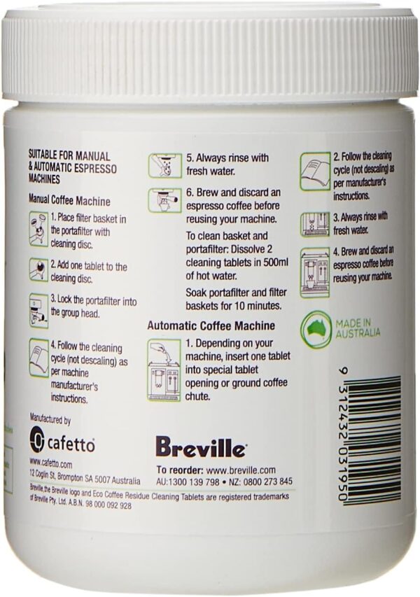 Breville Eco Coffee Residue Cleaning Tablets (40 Pack), BES013CLR - Image 4