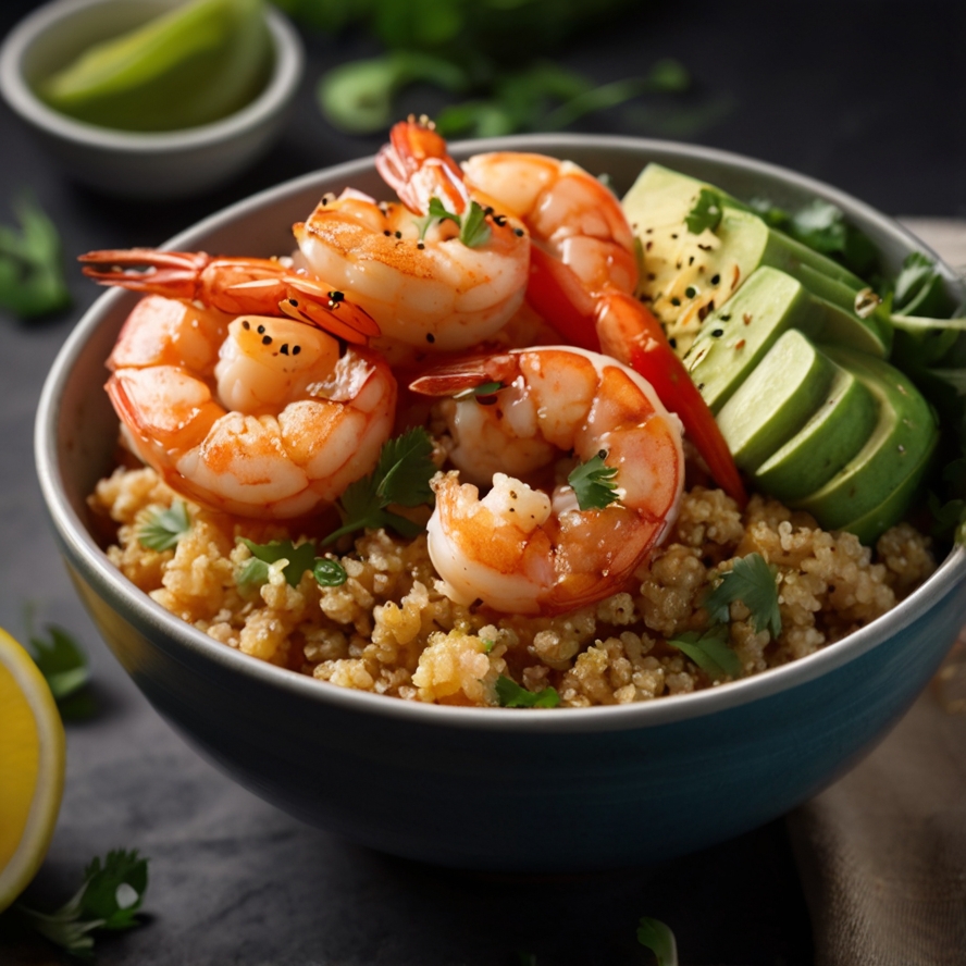 3. Spicy Shrimp and Quinoa Bowl