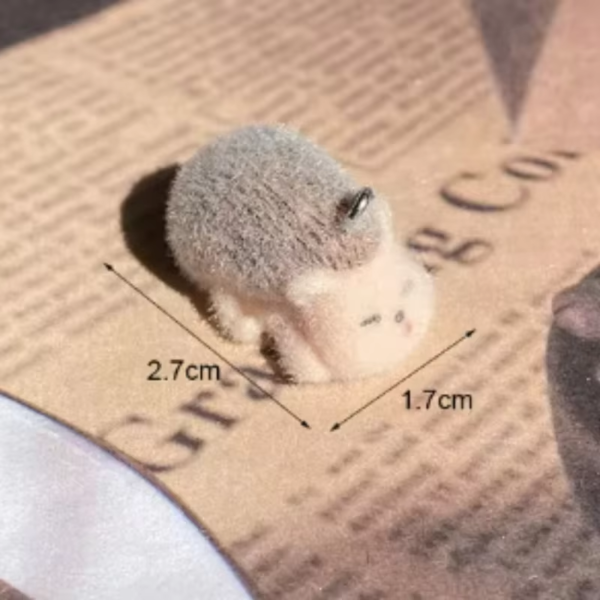 20Pcs 3D Cute Cartoon Flocking Hedgehog Charms Plush Mini Animal Resin Pendant For Bag Keychain Earrings DIY Crafts Jewelry Make - Image 6