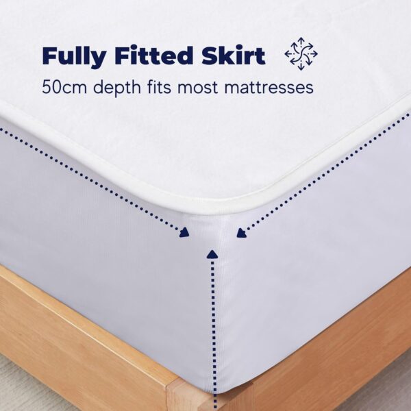 Dreamaker Dual Control Washable Fitted Electric Blanket 3 Heat Setting Safety Overheat Protection Machine Washable Underblanket White Queen - Image 3