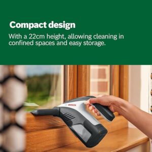 Bosch 3.6V Cordless Window & Glass Cleaner Vacuum 266 mm Streak Free with Spray Applicator & Microfibre Cloth (GlassVAC Solo Plus)